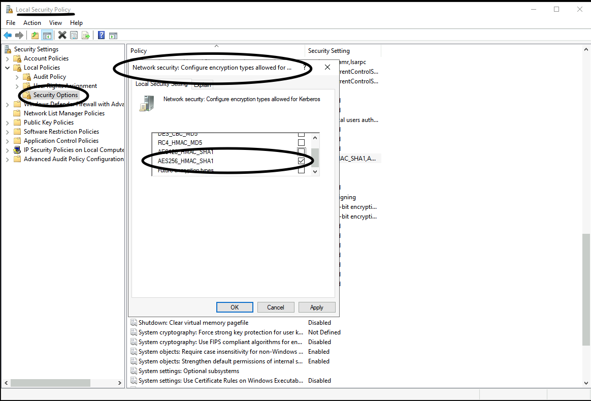 Network Policy - Kerberos auth Network Policy - Kerberos auth